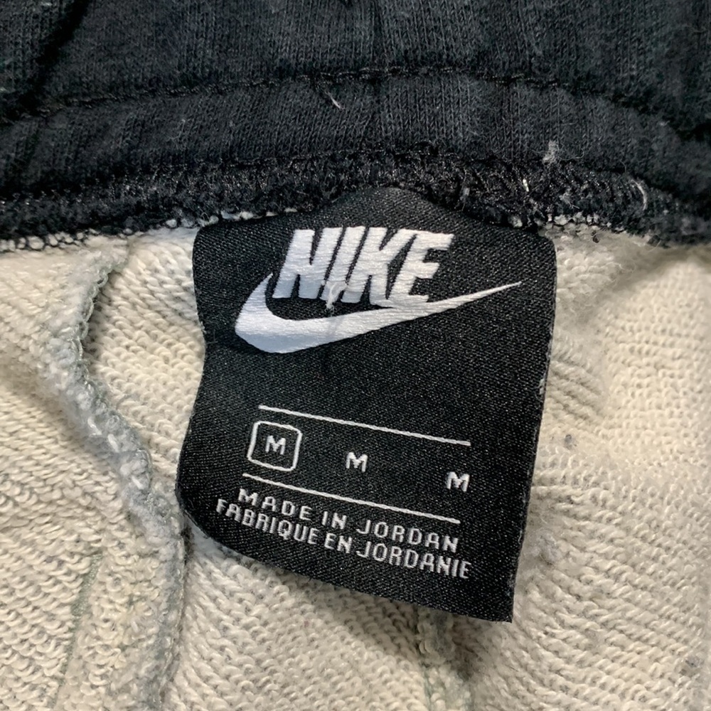 Nike Big Swoosh French Terry Black & Gray Shorts - Picture 7 of 7